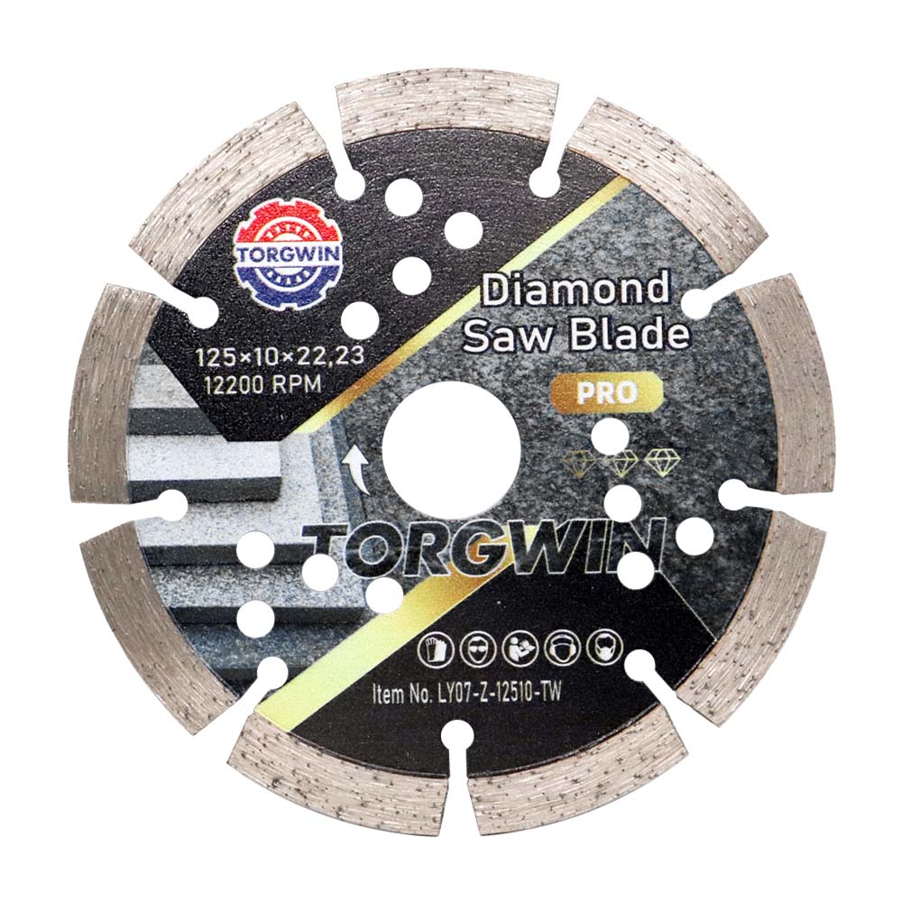 125 mm segmentovaná diamantová píla na rezanie mramoru