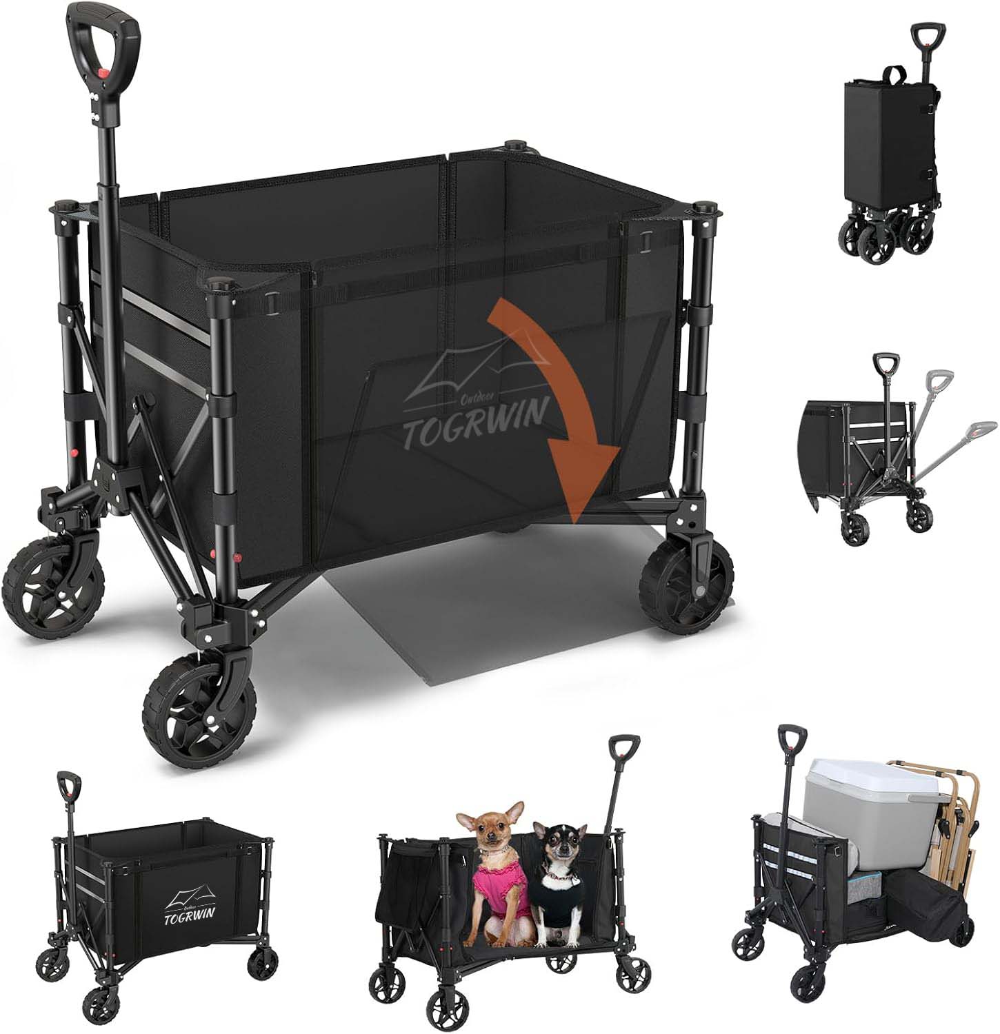 Torgwin 3 in 1 Coltapsible Wagon sa konvertuje na lavičku
