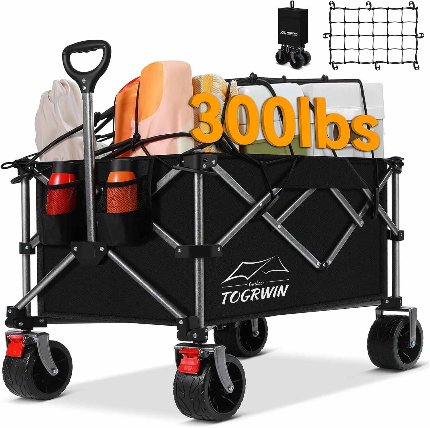 Torgwin kempingový košík skladacie košík All Terrain Wagon Skladací plážový vozeň