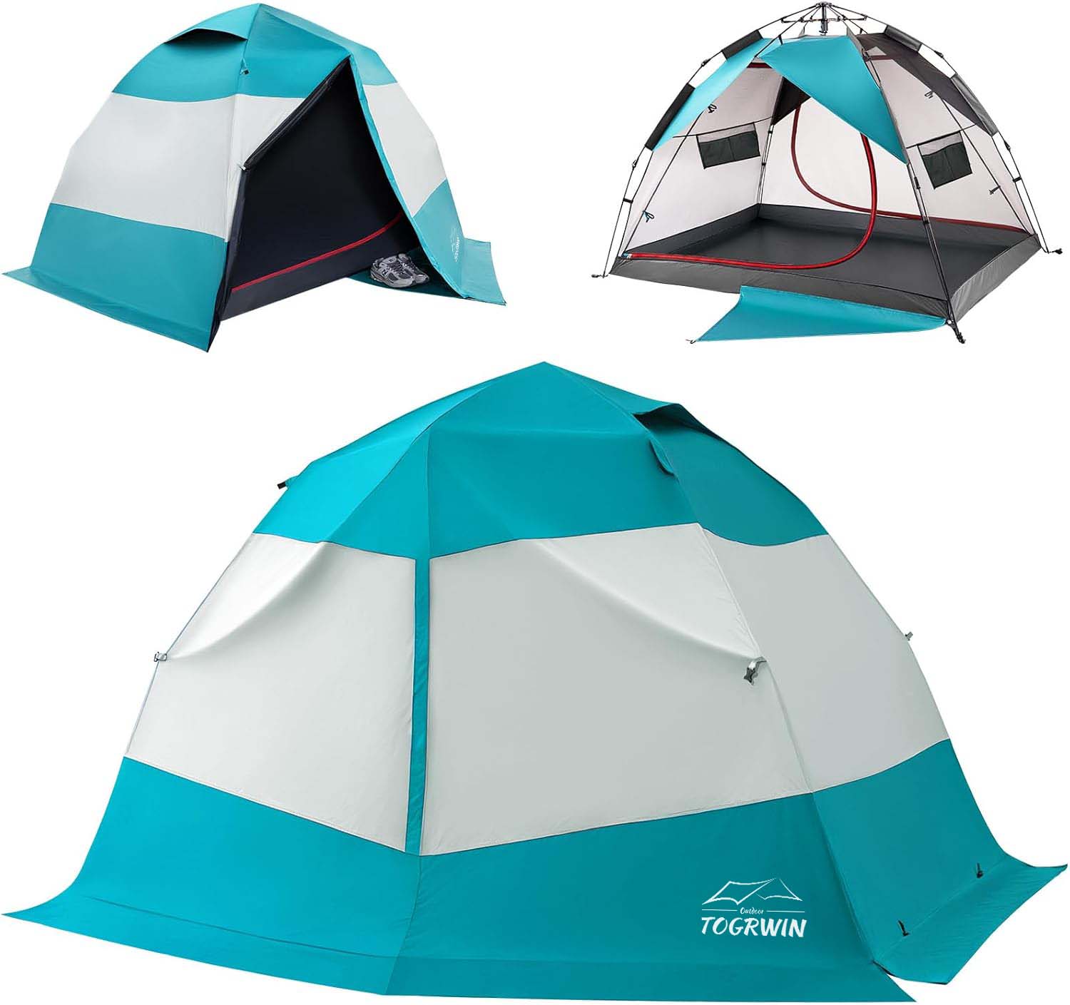 Torgwin Camping Stan 2 Osoba, nepremokavá a výpadková dvojvrstvová vyskočená vonkajší stan
